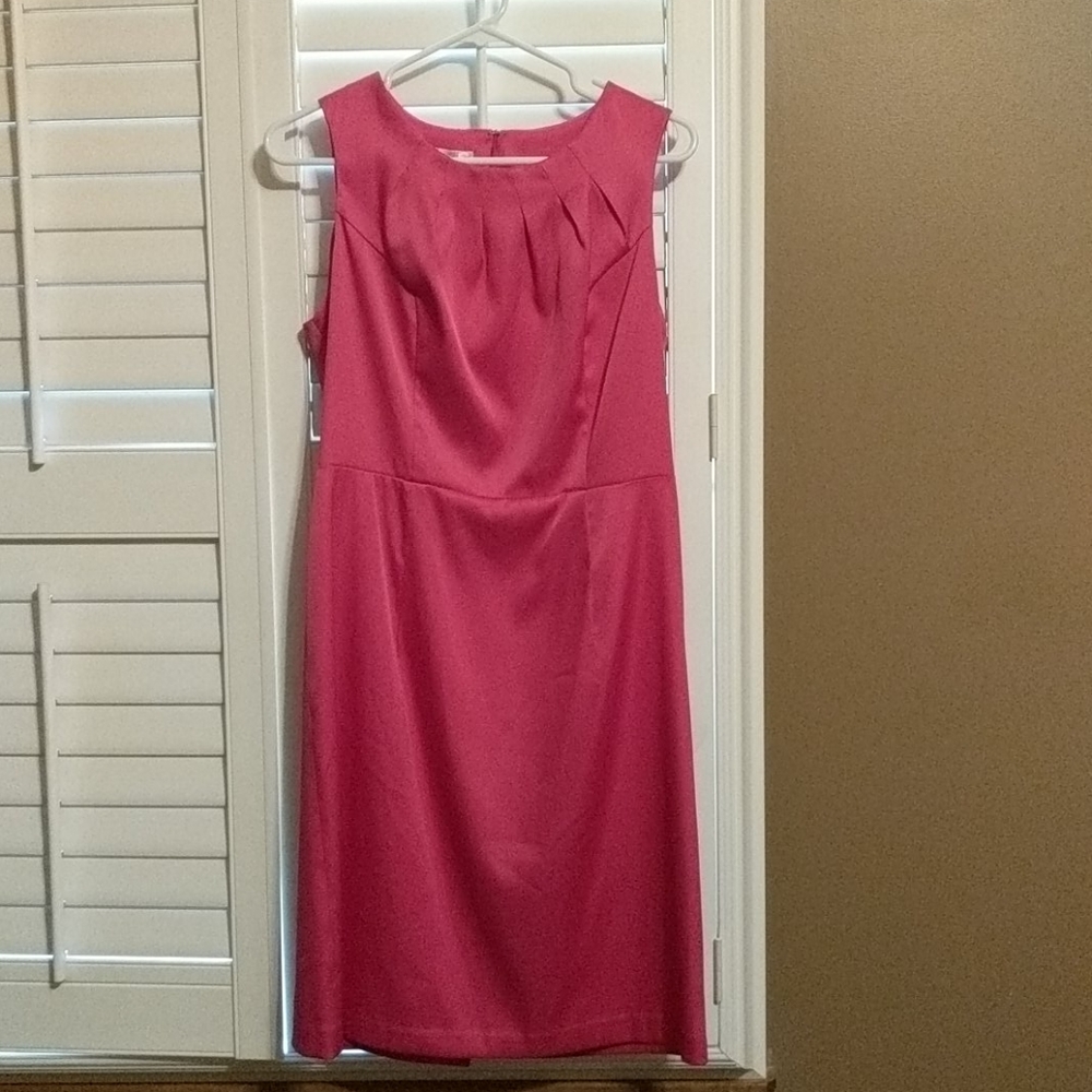 dressbarn hot pink sheath dress